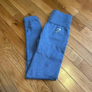 Gymshark VITAL SEAMLESS 2.0 LEGGINGS in evening blue marl in XS